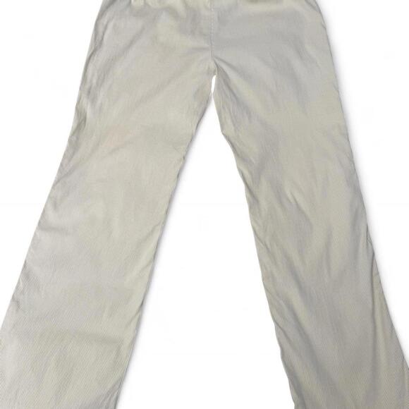 Vintage Ralph Lauren Cream Pinstripe Pants Straight Leg Career/Office Trouser-10 - Picture 7 of 7